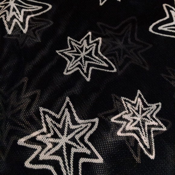 NWOT Kate Young Transparent Star Bodysuit - Picture 2 of 3